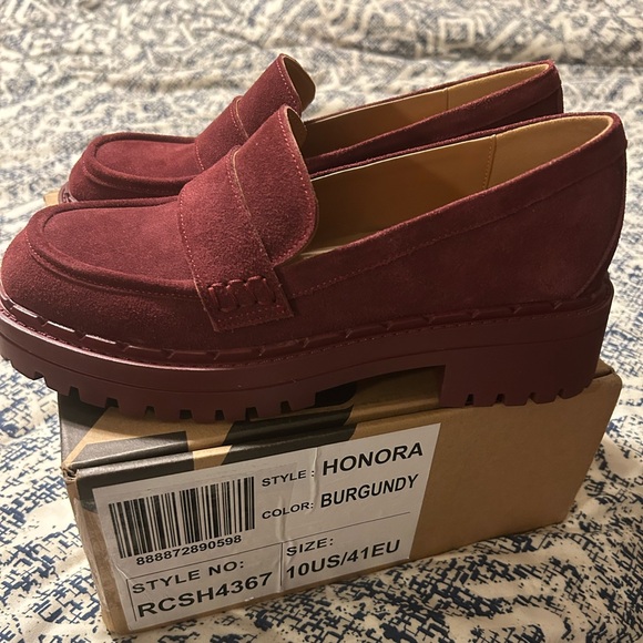 Rag & Co Honora Women's Burgundy Loafers - Picture 3 of 6